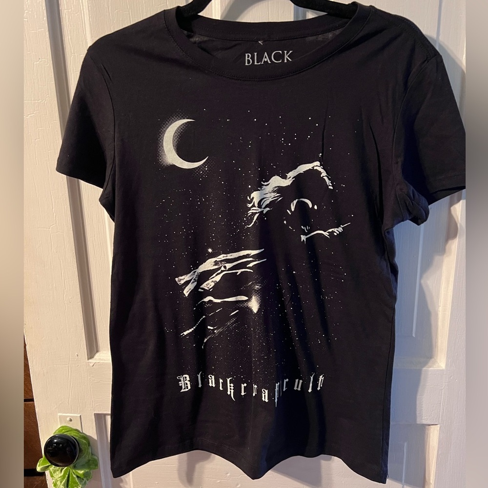 Brand new blackcraft cult witch flying T-shirt